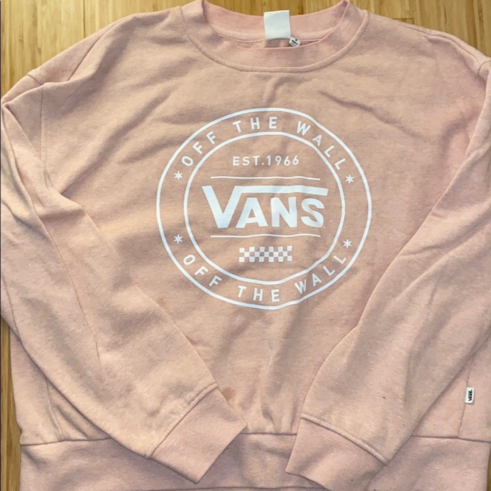 Pink van crewneck